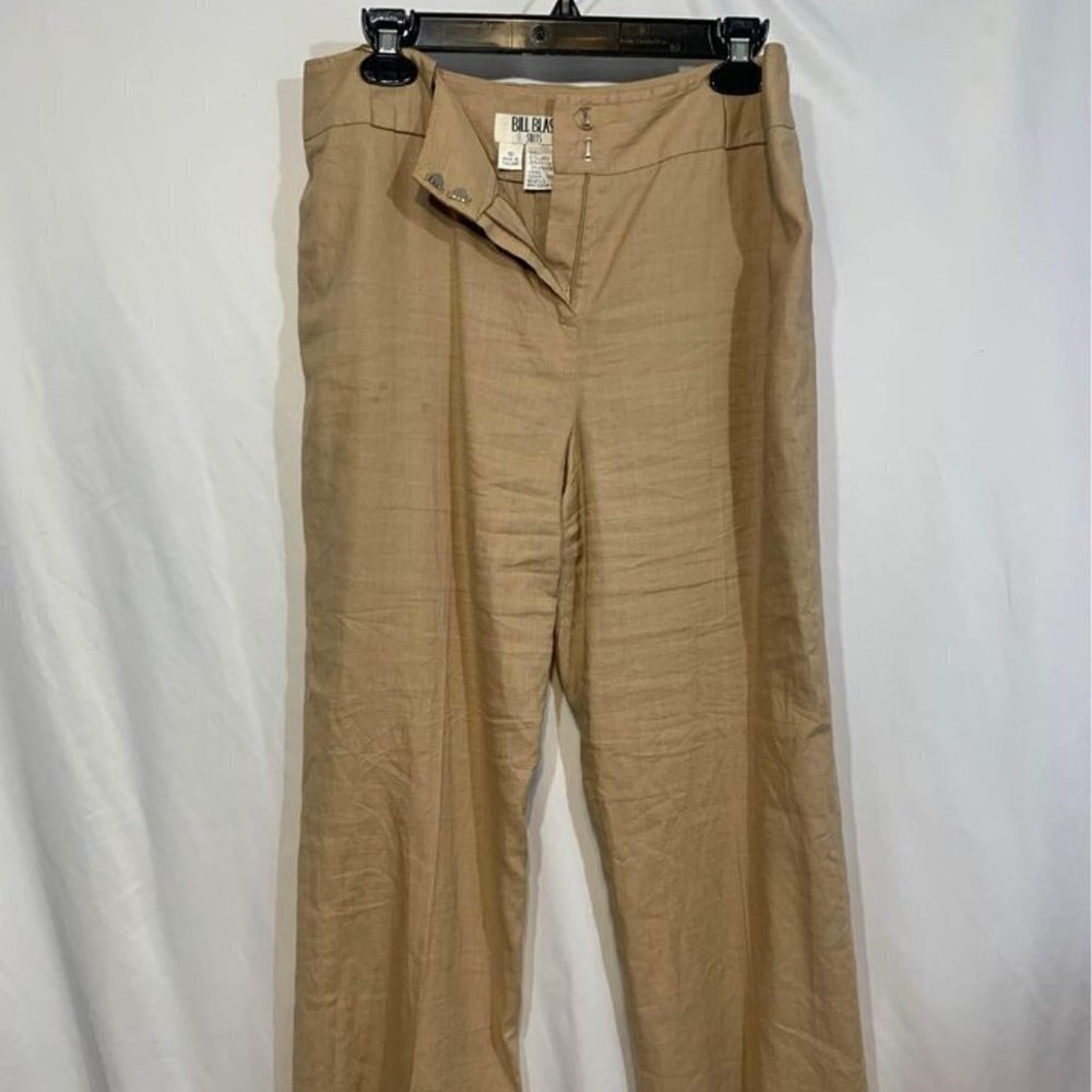 𝅺Bill BLASS linen ladies pants. Size 10. Fully lined. Excellent condition